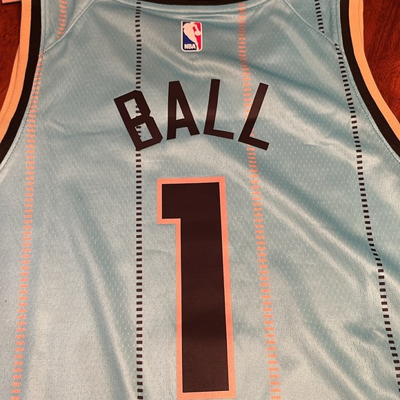 NWT NBA Charlotte HORNETS Basketball Jersey LaMelo BALL #1 city edition Mens - Picture 7 of 12